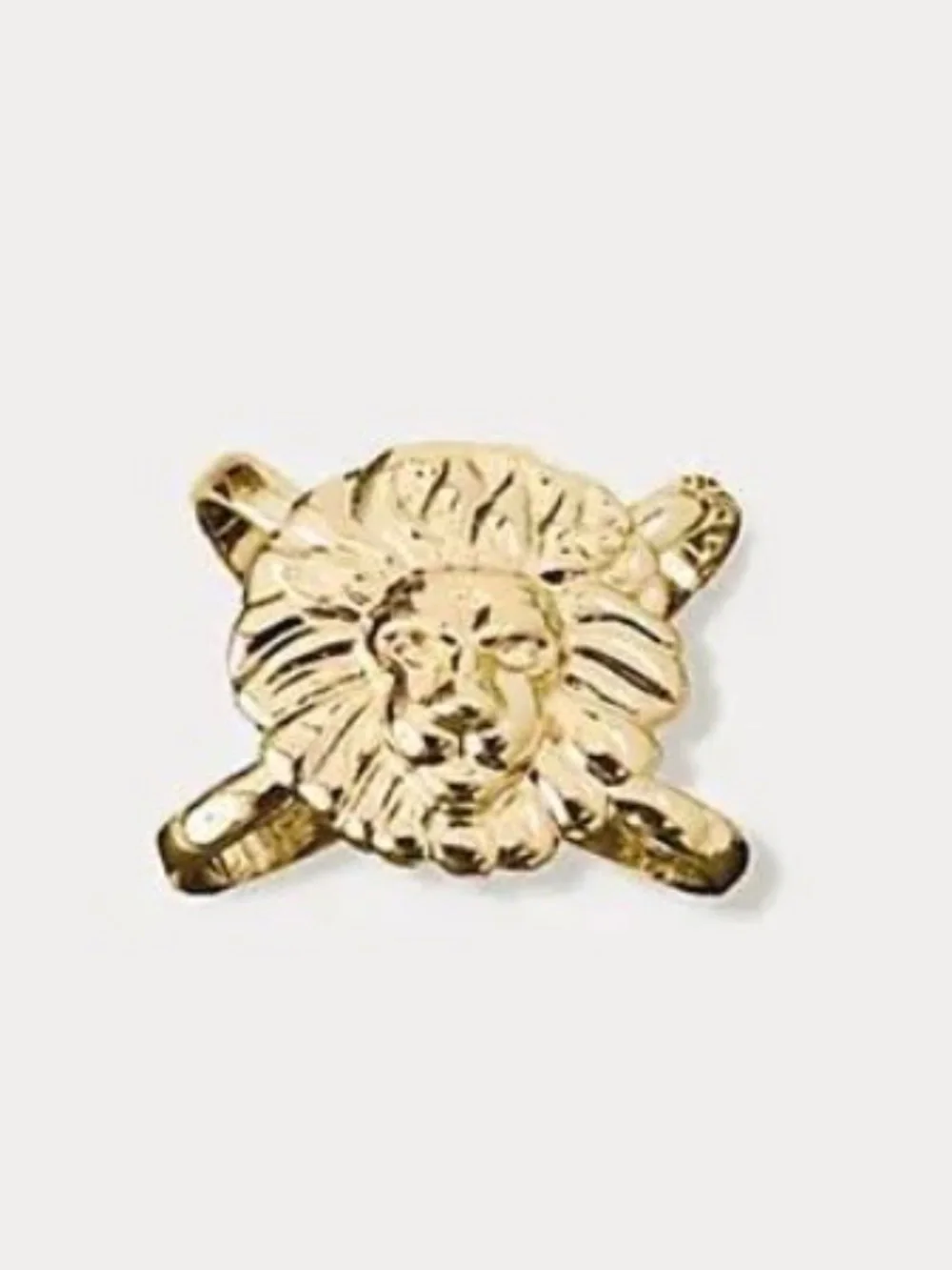 Lilly Pulitzer Lion Scarf Slider Ring.  Gold Tone Metal.  NWT